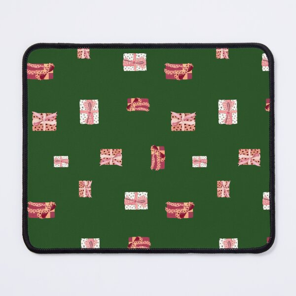 Item preview, Gift box bow heart simple pattern watercolor green designed and sold by Yana Mustafina | Boho Soulful Designs.