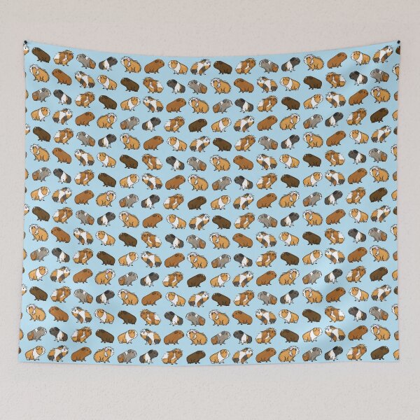 Item preview, Guinea Pig Procession (Blue) designed and sold by cupofcolour.