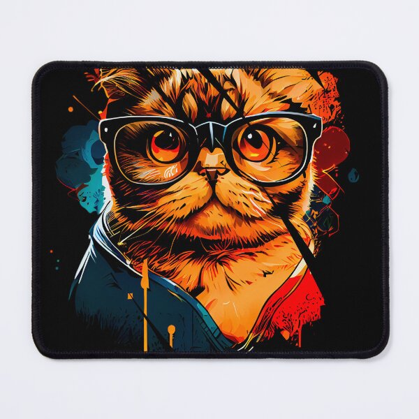 Item preview, Cat with glasses designed and sold by HarriPaloma.