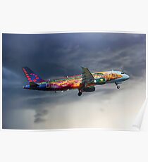 Brussels Airlines Airbus A320-214 Poster