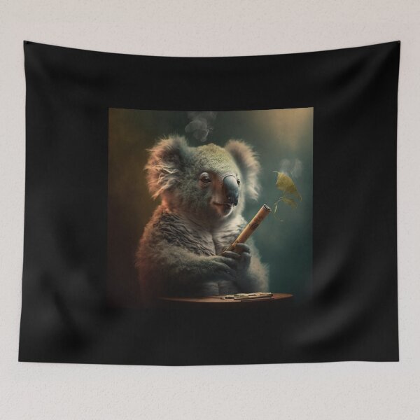 Item preview, Coala con un Cigarro designed and sold by ArtElephant.