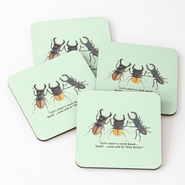 Item preview, Picture of 3 beetles: Let's start a rock band... Yeah! ... and call it "The Brits". designed and sold by SomeGuyLou.