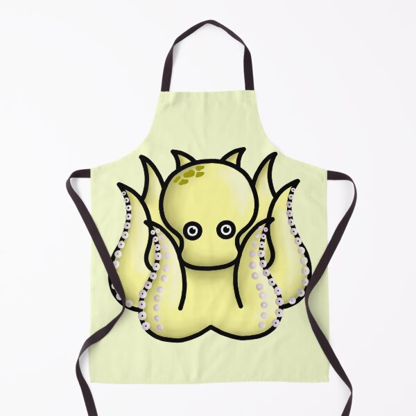 Item preview, small cute pastel yellow octopus designed and sold by octo-PS.