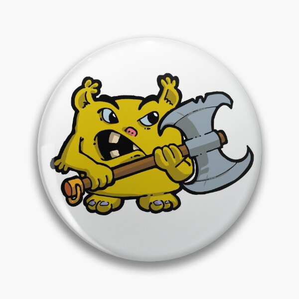 Item preview, Little yellow monster with a hatchet designed and sold by Guillaume Desbiolles.