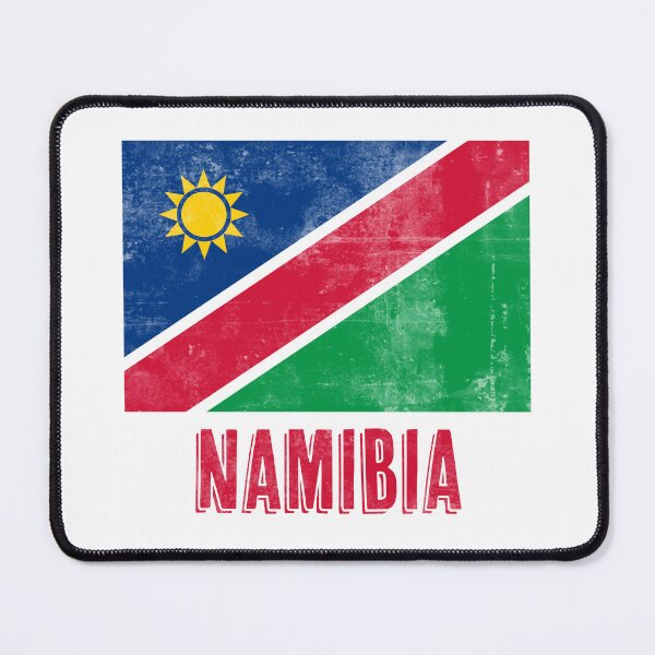 Item preview, Flag of Namibia  "Grunge" look. designed and sold by KTSubz Faith & Fun Designs.