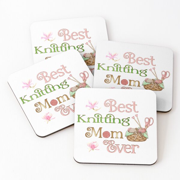 Item preview,  Best Knitting Mom Ever (white version) designed and sold by Paulacatlady.