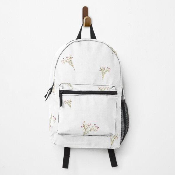 Aperçu de l'œuvre Branch pink flower floral pattern watercolor  créée et vendue par Yana Mustafina | Boho Soulful Designs.