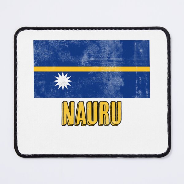 Item preview, Flag of Nauru "Grunge" look. designed and sold by KTSubz Faith & Fun Designs.