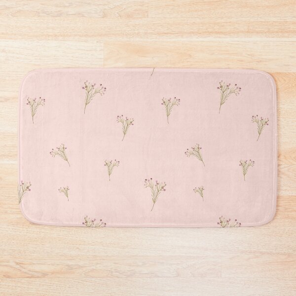 Aperçu de l'œuvre Branch pink flower floral pattern watercolor pink créée et vendue par Yana Mustafina | Boho Soulful Designs.