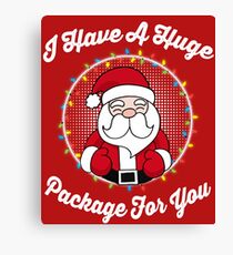 I Have A Huge Package For You Canvas Print