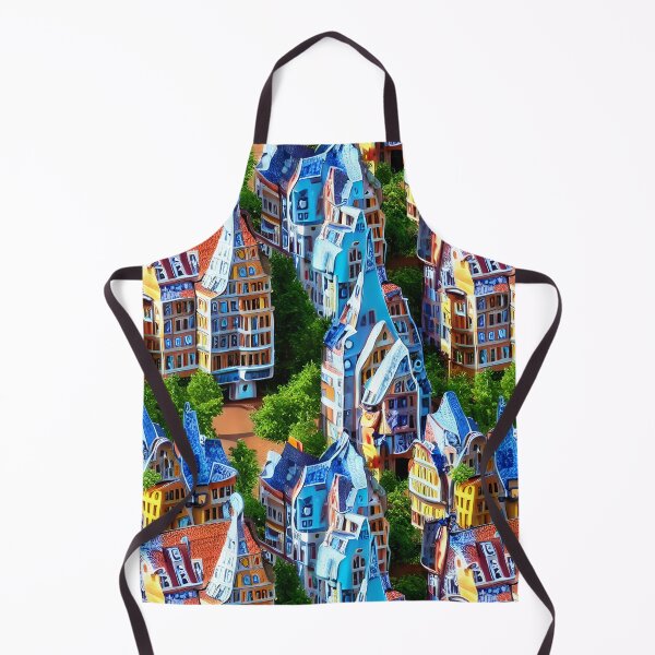 Item preview, Pretty Colorful Berliner Houses - Seamless Pattern designed and sold by Chubuter.