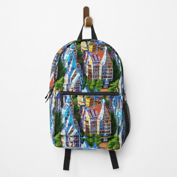 Item preview, Pretty Colorful Berliner Houses - Seamless Pattern designed and sold by Chubuter.