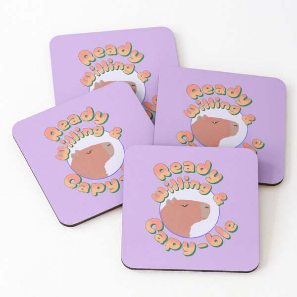 Item preview, Ready Willing and Capy-ble Capybara designed and sold by glowvim.