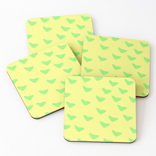 Item preview, Green Hearts On Yellow designed and sold by PrettyViews.