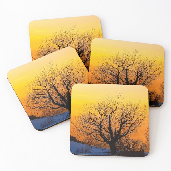 Item preview, Sunset with snowy landscape designed and sold by rogerhphoto.