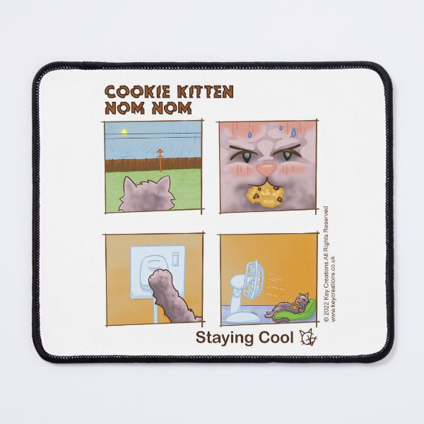 Item preview, Cookie Kitten Nom Nom - Staying Cool Comic Strip designed and sold by key-creations.