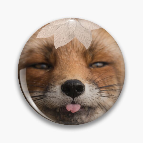 Item preview, Fox and Floral Watercolor, Funny Red Fox Face, Cute Red Fox Cub, Foxcub designed and sold by Flowerartlovers.