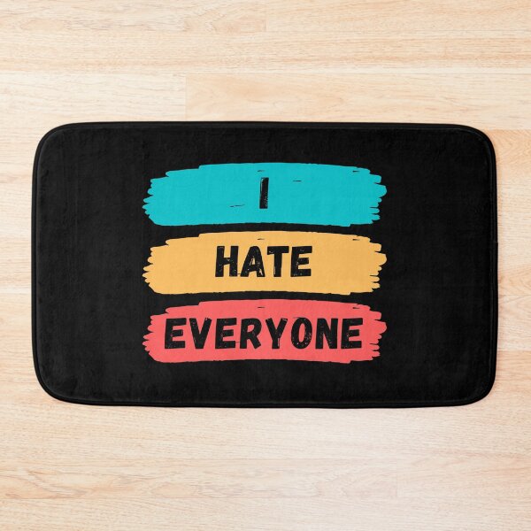 Item preview, I Hate Everyone - funny Introvert graphic design designed and sold by ThreadlyAndCo.