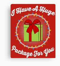 I Have A Huge Package For You Canvas Print