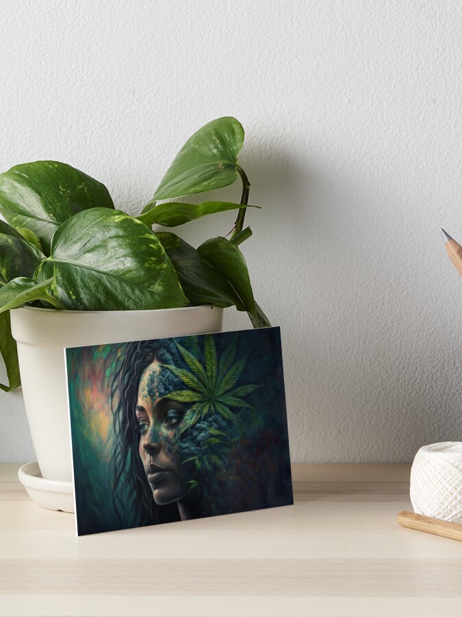 Weed Art Cannabis Art Nature Beauty Art Board Print for Sale by  MusedPrints