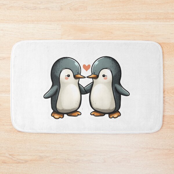 Item preview, Two penguins and a hearth designed and sold by ArtElephant.