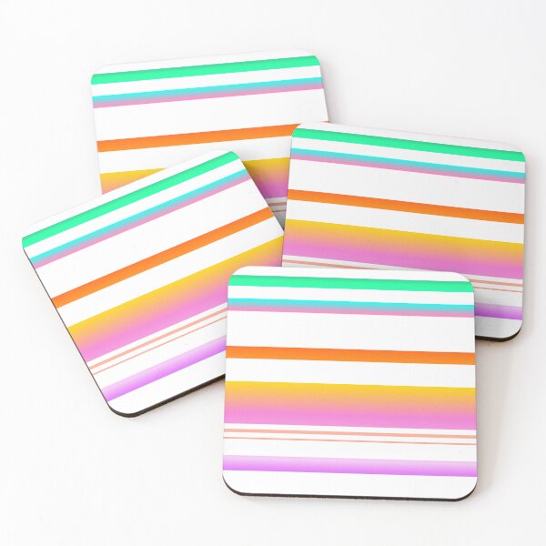 Item preview, White and colorful line pattern | Colorful lines designed and sold by lausn.