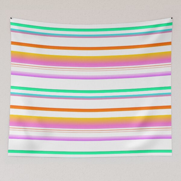 Item preview, White and colorful line pattern | Colorful lines designed and sold by lausn.