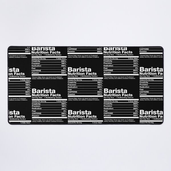 Item preview, Barista Nutrition Facts Funny designed and sold by JosefCepak.