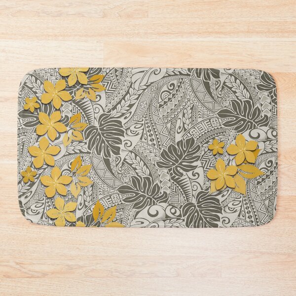 Item preview, Hawaiian Monstera Tapa and Hibiscus Fusion designed and sold by J Marielle Designs.