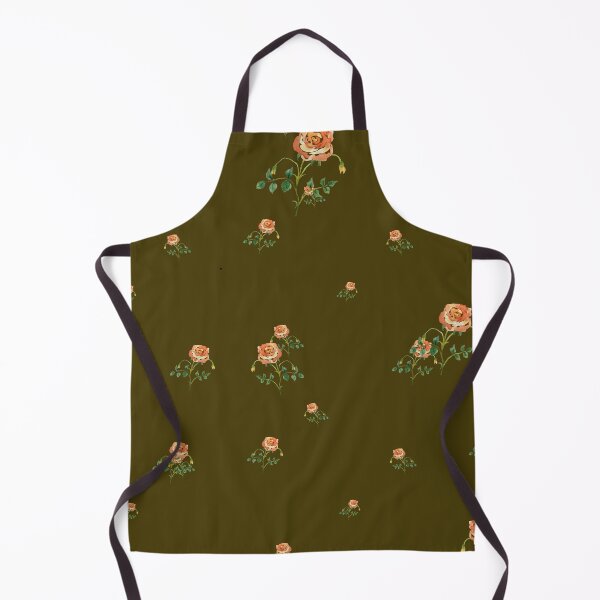 Aperçu de l'œuvre Rose flower ornate cute floral pattern watercolor green créée et vendue par Yana Mustafina | Boho Soulful Designs.