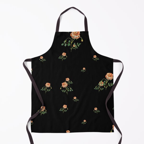 Artikelvorschau, Rose flower ornate cute floral pattern watercolor black entworfen und verkauft von Yana Mustafina | Boho Soulful Designs.