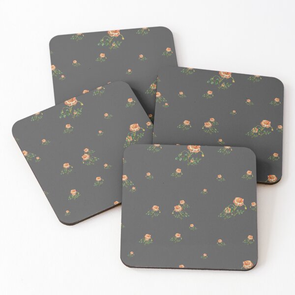 Artikelvorschau, Rose flower ornate cute floral pattern watercolor grey entworfen und verkauft von Yana Mustafina | Boho Soulful Designs.