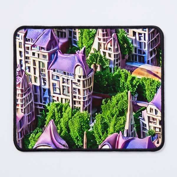 Item preview, More Pretty Purple Berliner Houses - Seamless Pattern designed and sold by Chubuter.