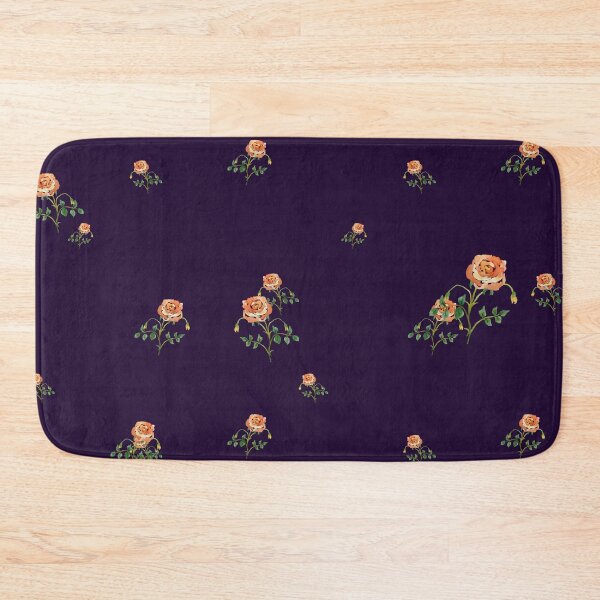 Aperçu de l'œuvre Rose flower ornate cute floral pattern watercolor violet créée et vendue par Yana Mustafina | Boho Soulful Designs.