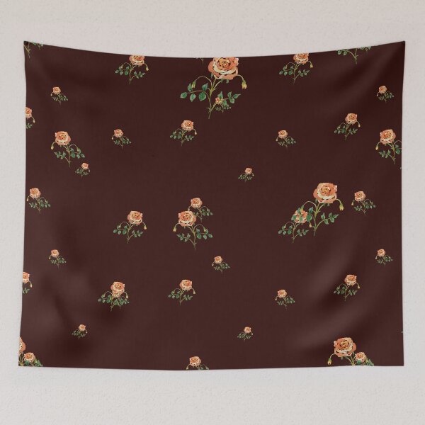 Artikelvorschau, Rose flower ornate cute floral pattern watercolor red entworfen und verkauft von Yana Mustafina | Boho Soulful Designs.