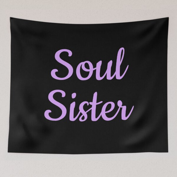 Item preview, Soul Sister - Violet Cursive Font Calligraphic Design designed and sold by Inspirationmotivation.