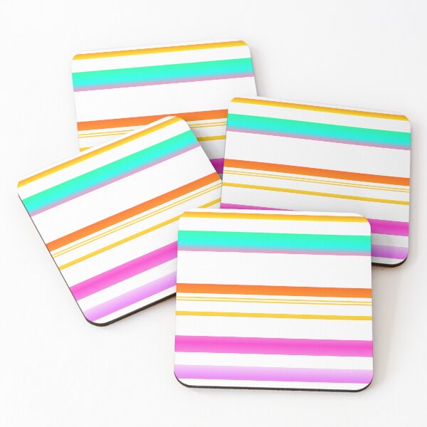 Item preview, White and colorful line pattern | Colorful lines designed and sold by lausn.