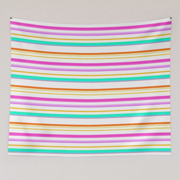 Item preview, White and colorful line pattern | Colorful lines designed and sold by lausn.