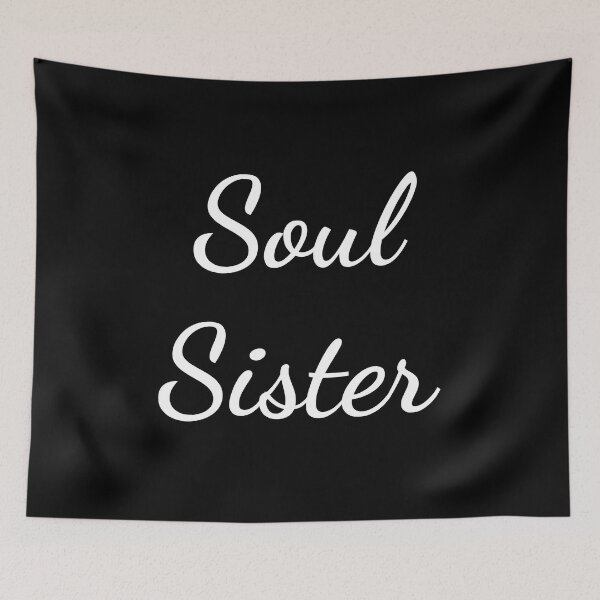 Item preview, Soul Sister Calligraphic Cursive Text    designed and sold by Inspirationmotivation.