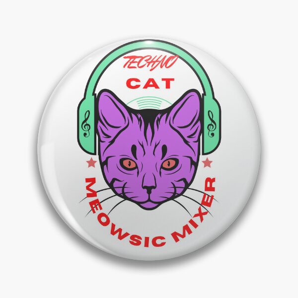 Item preview, Techno Cat designed and sold by CannyGoods.