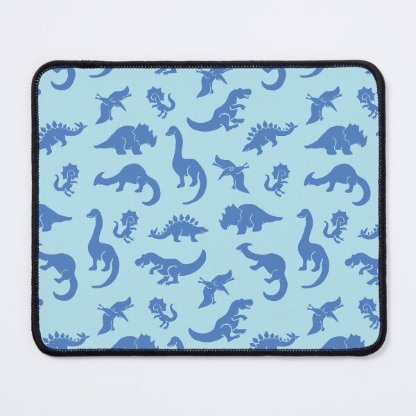 Item preview, Blue dinos repeat pattern designed and sold by kspfeif.
