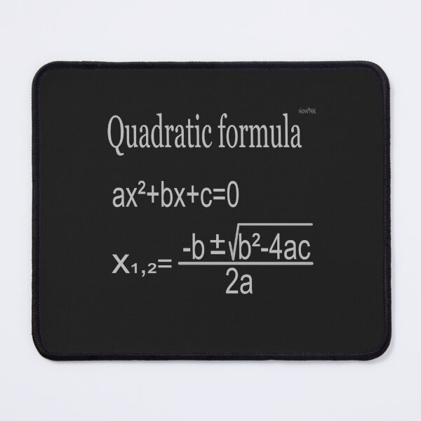 Item preview, Quadratic formula designed and sold by wowitsmytshirt.