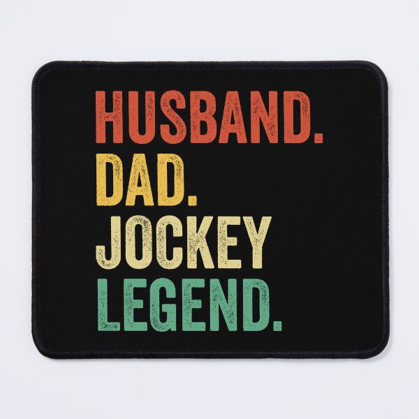 Item preview, Husband Dad jockey Legend, jockey Dad Tee for Husband, jockey Dad Father's Day Gift, jockey Dad Gift for Him designed and sold by Dogs Geeky⭐⭐⭐⭐⭐.