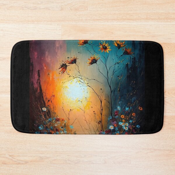 Item preview, Blooming Wild Flowers With A Misty Sun - 2 - Oil Painting designed and sold by Mitch-Angelo.