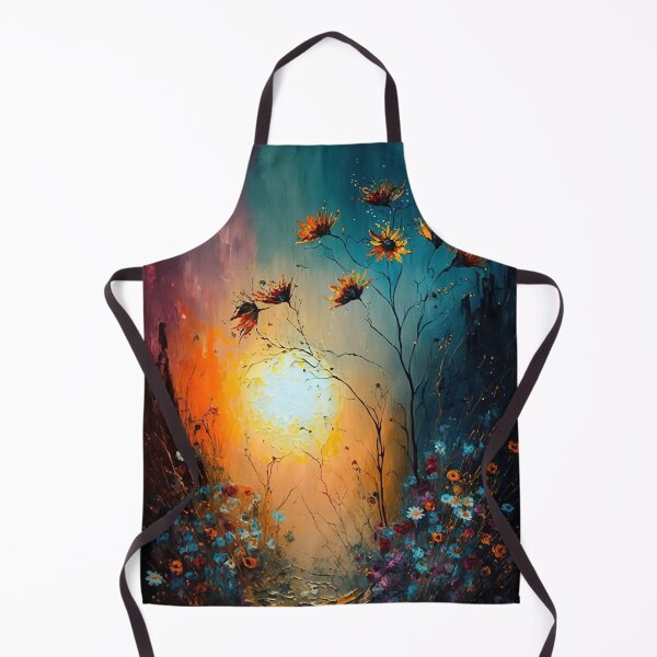 Item preview, Blooming Wild Flowers With A Misty Sun - 2 - Oil Painting designed and sold by Mitch-Angelo.