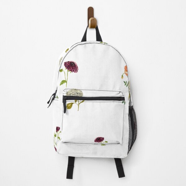 Aperçu de l'œuvre Dahlia hydrangea rose pattern cute a watercolor créée et vendue par Yana Mustafina | Boho Soulful Designs.