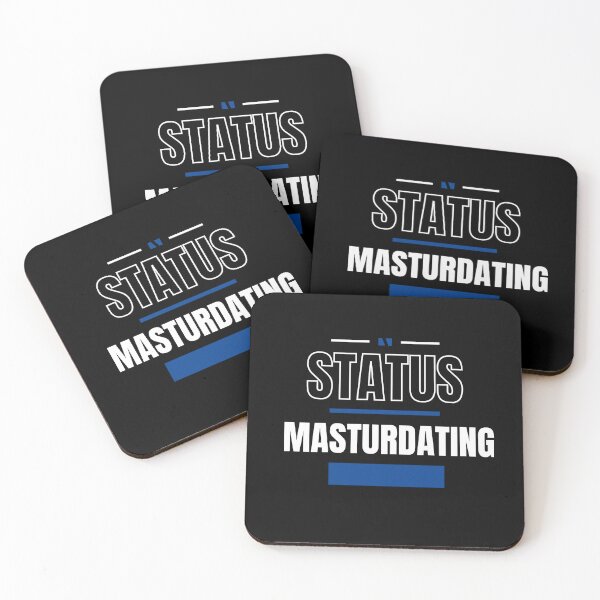 Item preview, MASTURDATING - FUNNY AND QUIRKY RELATIONSHIP STATUS designed and sold by JakNJill.