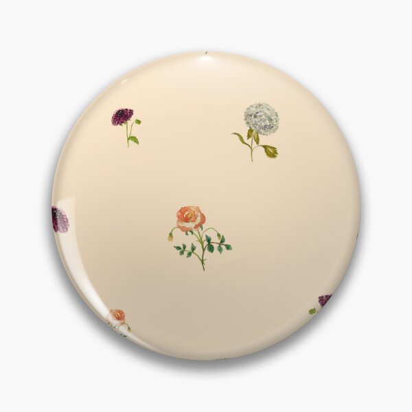 Artikelvorschau, Dahlia hydrangea rose pattern cute a watercolor beige entworfen und verkauft von Yana Mustafina | Boho Soulful Designs.