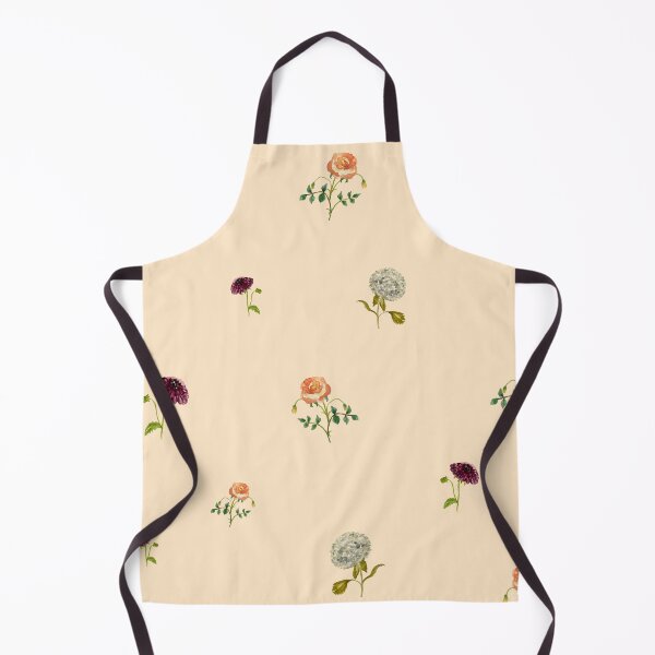 Item preview, Dahlia hydrangea rose pattern cute a watercolor beige designed and sold by Yana Mustafina | Boho Soulful Designs.