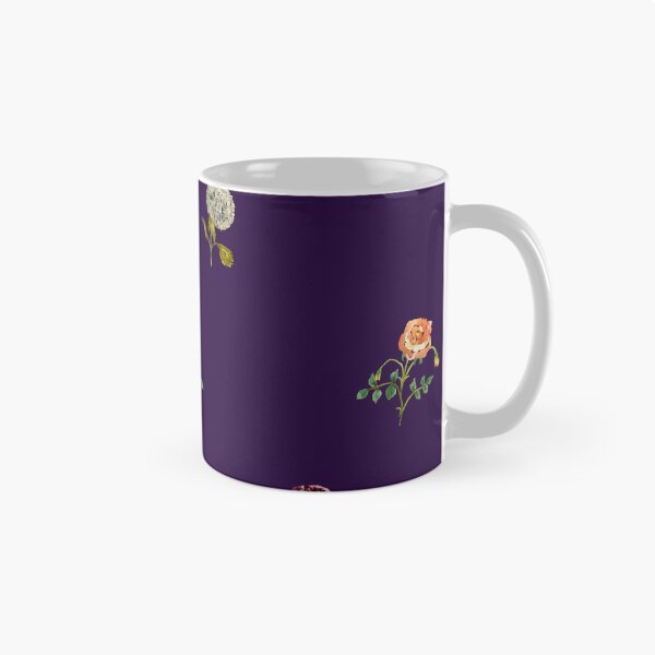 Artikelvorschau, Dahlia hydrangea rose pattern cute a watercolor violet entworfen und verkauft von Yana Mustafina | Boho Soulful Designs.
